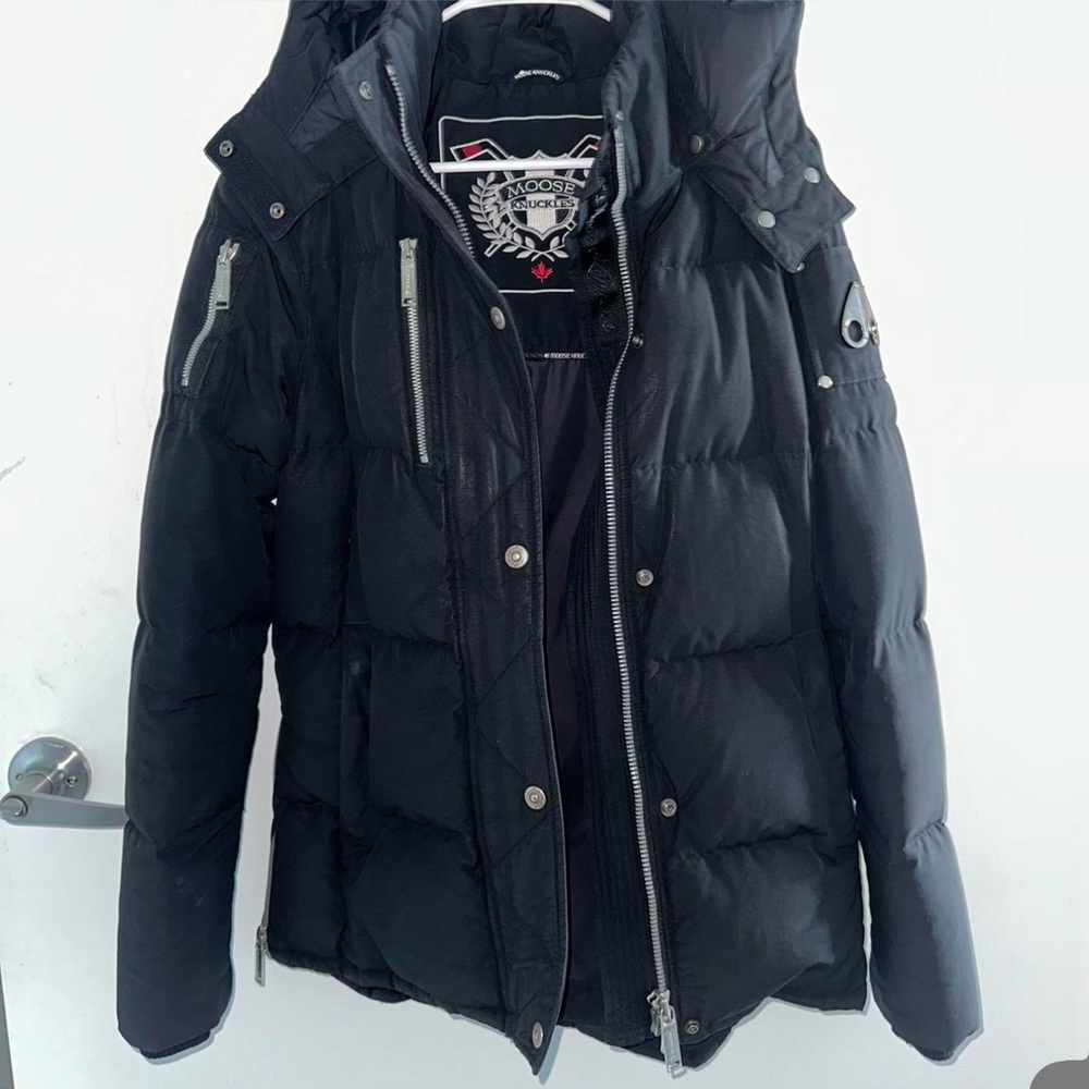 Moose Knuckles Dark Puffer Coat